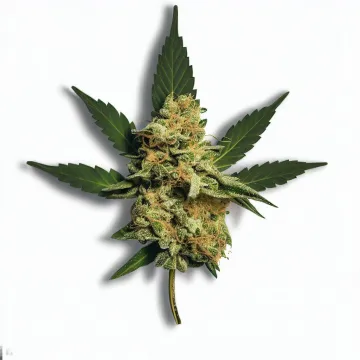Picture of a Mochi cannabis bud from Ganjacy.com