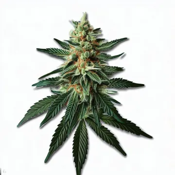 Picture of an Orange 43 Cannabis bud from Ganjacy.com