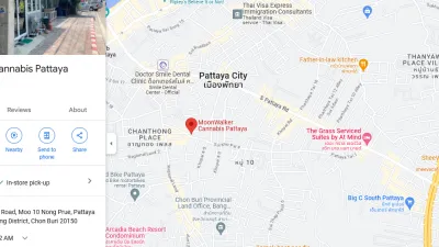 Banner of the Moonwalker position on Google maps, on Ganjacy.com